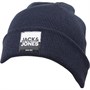 JACK AND JONES Bonnet DNA Logo 7 Homme Bleu Marine