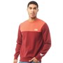 JACK AND JONES Mens Trinity Crew Neck Sweatshirt Sun-Dried Tomato