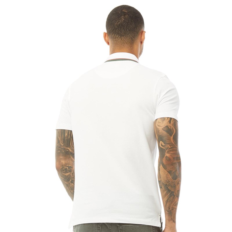 JACK AND JONES Męskie Paulos Koszulka Polo Biały