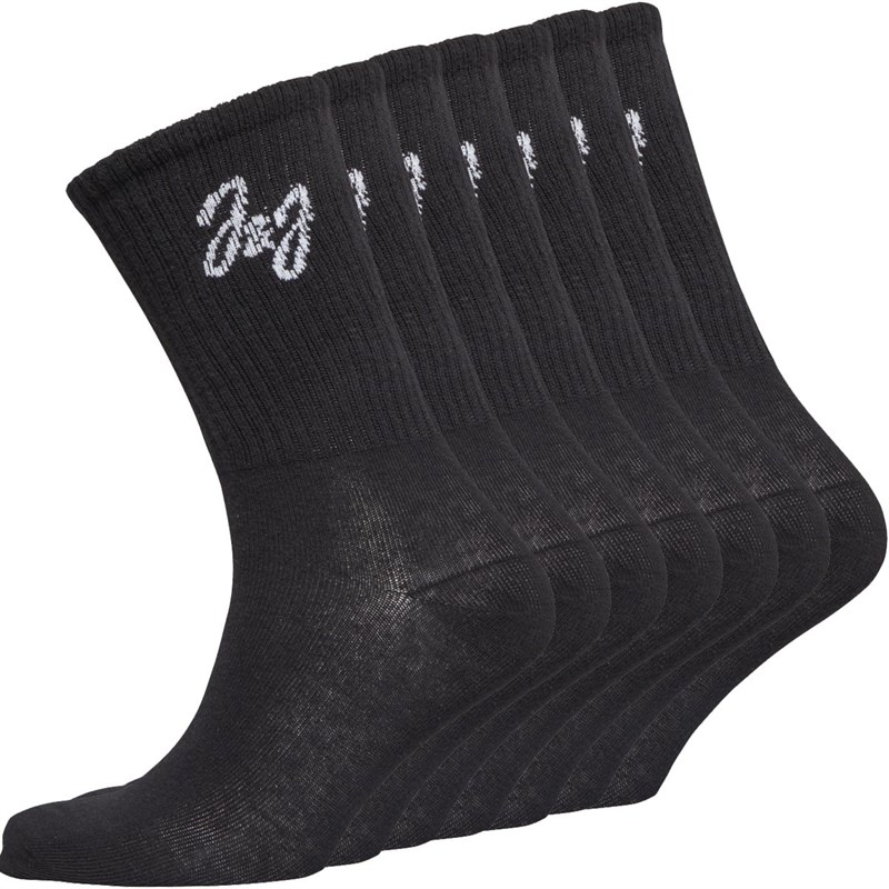 Buy JACK AND JONES Mens Shane Seven Pack Dress Socks Black