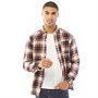 JACK AND JONES Herren Plain Pre Check Hemd mit langem Arm Rot kariert