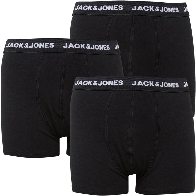 JACK AND JONES Boys Jacbase Three Pack Boxers Black