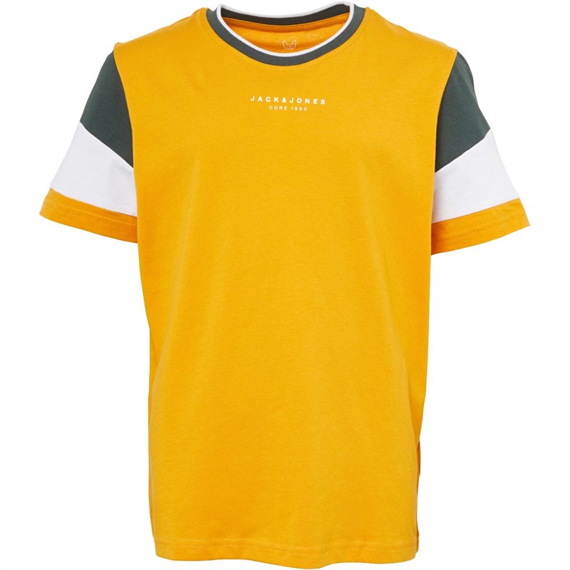 JACK AND JONES Boys Jcodonda T-Shirt Golden Orange