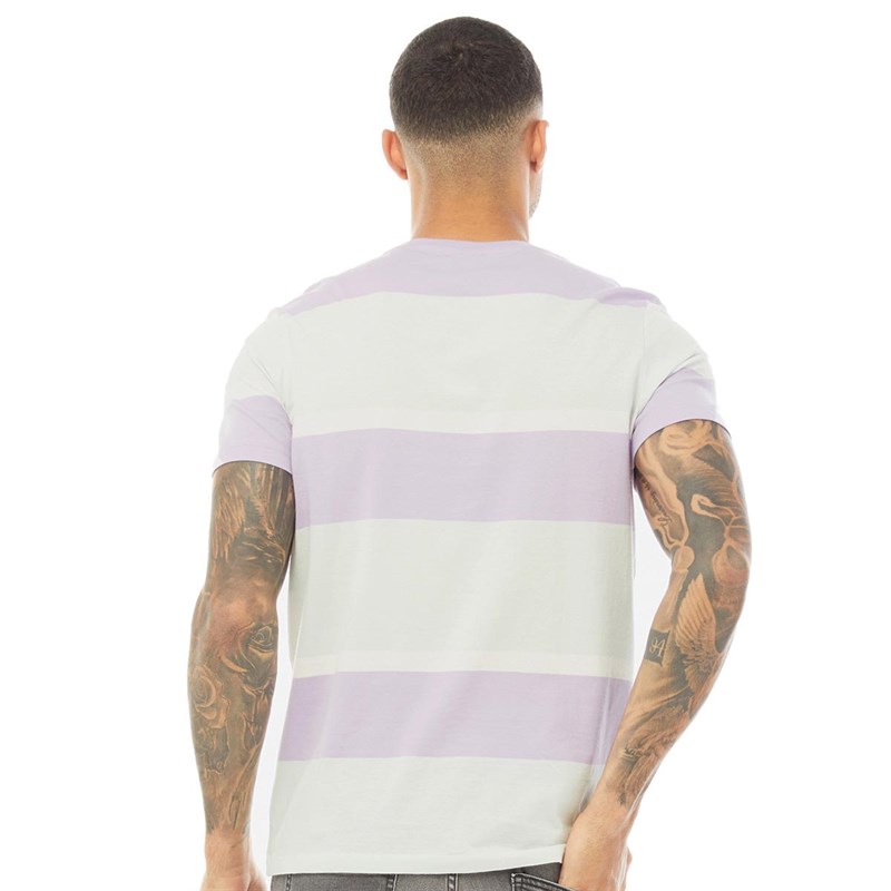 JACK AND JONES Heren Raya T-Shirt Multi Gestreept