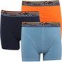 JACK AND JONES Boys Jacmountain Three Pack Boxers Navy Blazer/Blue Heaven/Persimmon Orange