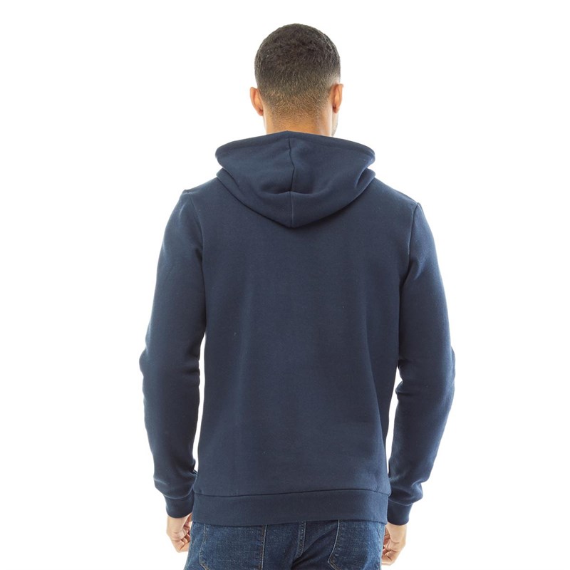 JACK AND JONES Mens Tylers Sweat Hoodie Navy Blazer