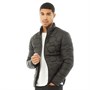 JACK AND JONES Mens Boom Twist Puffer Jacket Black