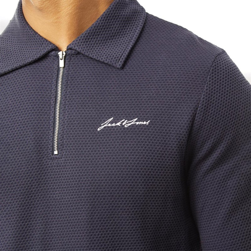 JACK AND JONES Mens Franco Zip Tracksuit Navy Blazer