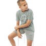 JACK AND JONES Boys JJBrat T-Shirt And Shorts Set Slate