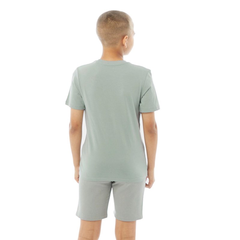 JACK AND JONES Boys JJBrat T-Shirt And Shorts Set Slate