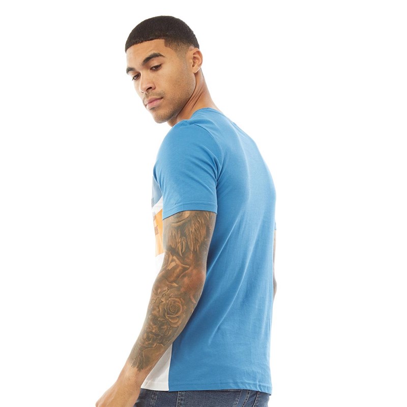 JACK AND JONES T-Shirts Arthur Homme Bleu