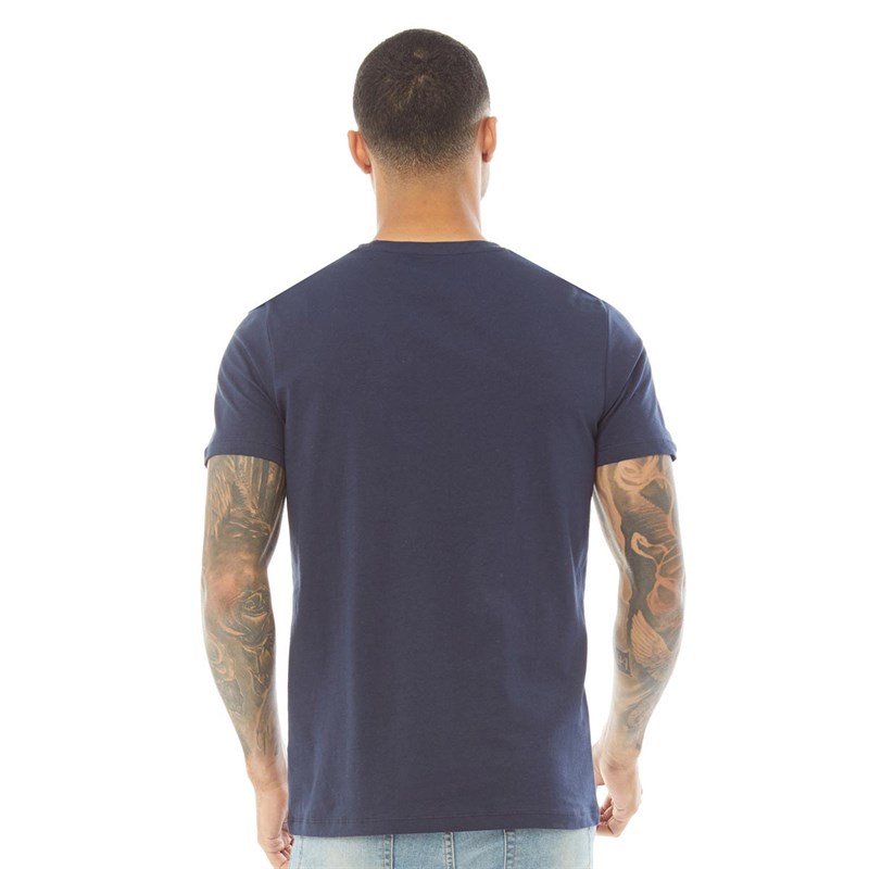 JACK AND JONES Mens Star T-Shirt Navy Blazer