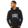 JACK AND JONES Mens Star Hoodie Black
