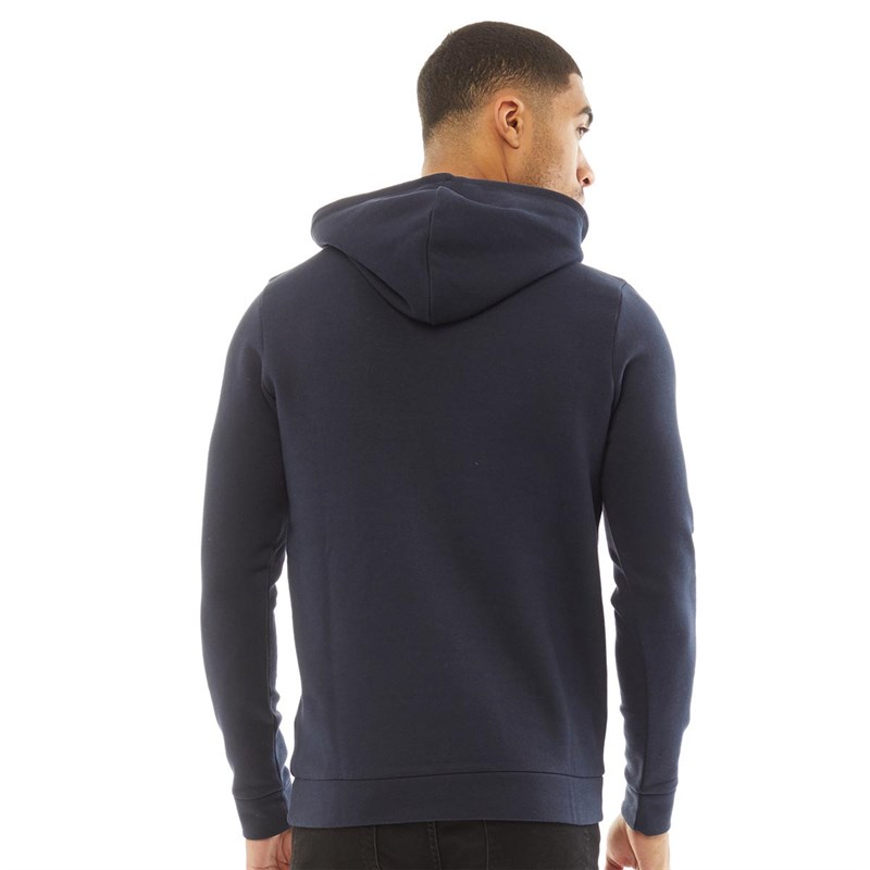 JACK AND JONES Mens Star Hoodie Navy Blazer
