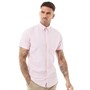 JACK AND JONES Heren Oxford Overhemden met korte mouwen Roze