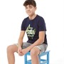 JACK AND JONES T-Shirts Jjspring Feeling Garçon Bleu Marine
