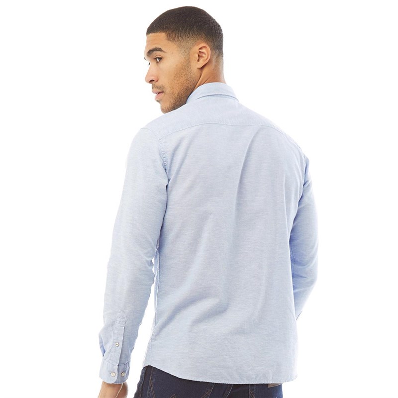 JACK AND JONES Mens Summer Long Sleeve Shirt Infinity