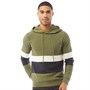 JACK AND JONES Mens Ross Knitted Hooded Jumper Dusty Olive
