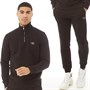 JACK AND JONES Mens Jax Half Zip Tracksuit Black