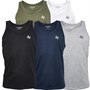JACK & JONES Herren Joseph 5er-Pack Westen Marineblau/Weiß/Grau/Khaki/Schwarz