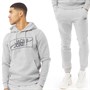 JACK AND JONES Mens Fly Tracksuit Light Grey Melange