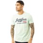JACK AND JONES T-Shirts Logo O Neck Homme Bleu
