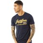 JACK AND JONES T-Shirts Logo O Neck Homme Bleu Marine