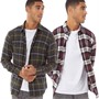 JACK AND JONES Chemises à Manches Longues Plain Autumn Check Homme Carreaux Multicolore