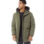 JACK AND JONES Mens Weng Heavy Long Puffer Jacket Dusty Olive
