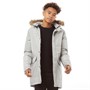 JACK AND JONES Boys Great Padded Parka Jacket Ghost Gray