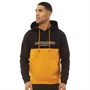JACK AND JONES Mens Eurban Blocking Sweat Hoodie Golden Orange