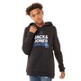 JACK AND JONES Sweats à Capuche Jwhstar Garçon Noir