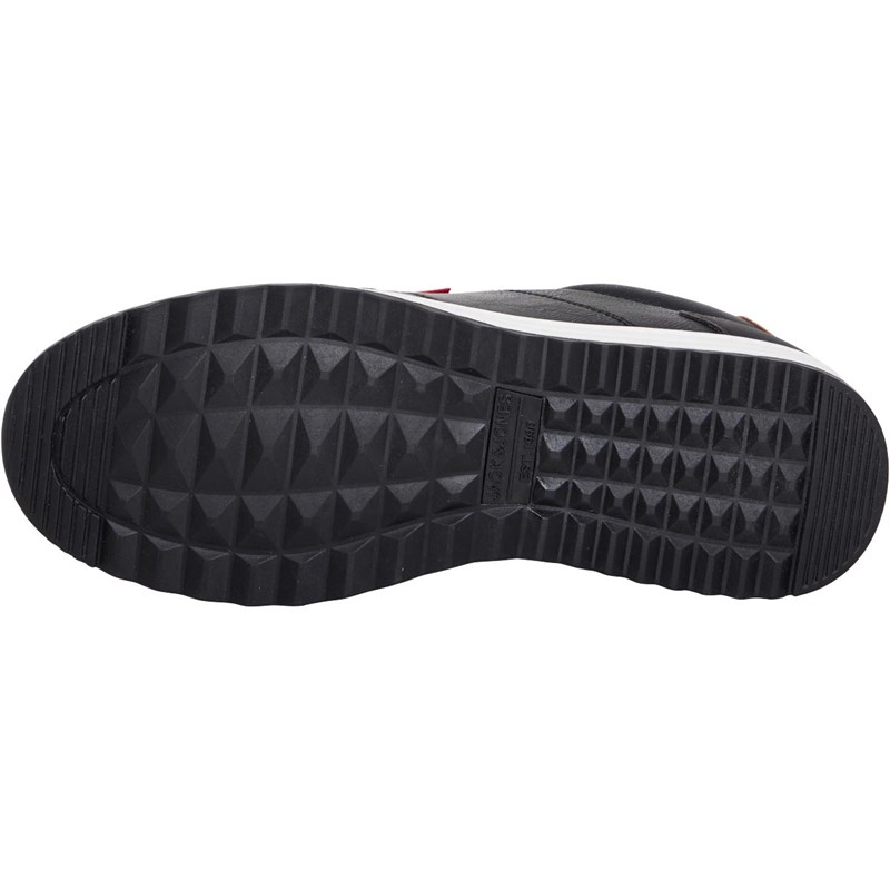 JACK AND JONES Mens Phil Trainers Black/Red