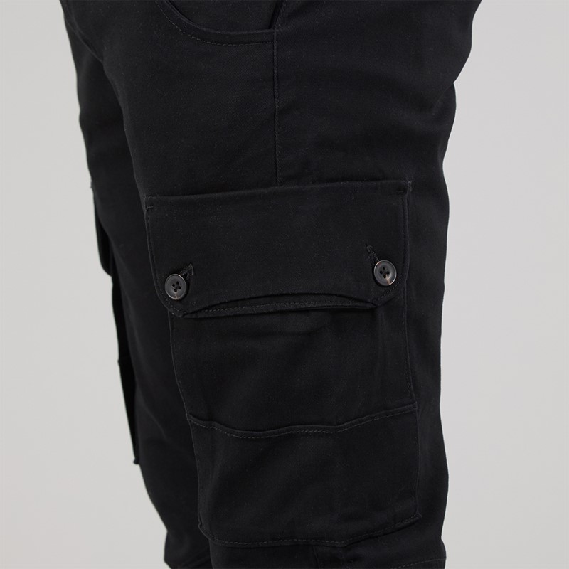 JACK & JONES Herre Paul Warner AKM 111 Cargo Bukser Sort