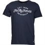 JACK AND JONES Mens Finish T-Shirt Total Eclipse