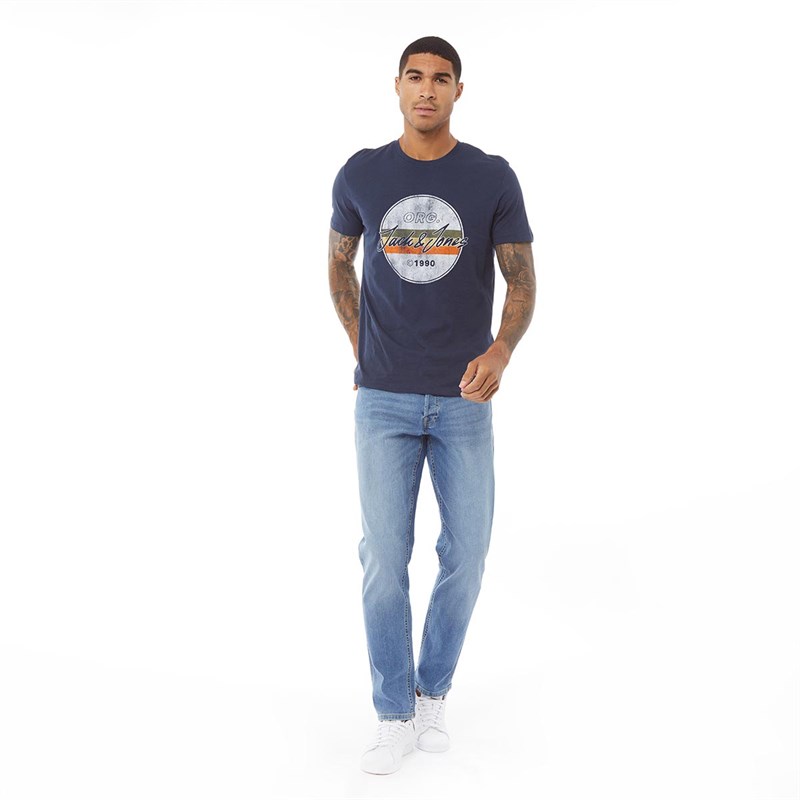 JACK & JONES Jeans Uomo Jjiglenn Jjoriginal MF 821 - Modello 12237675 - Jeans Classico, Istruzioni Di Lavaggio A 30°C