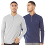 JACK AND JONES Polos à manches longues Archie Homme Bleu Marine