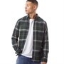 JACK AND JONES Mens Classic Denver Check Long Sleeve Shirt Forest Night