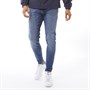 JACK AND JONES Heren Pete Original AGI 005 Tapered Fit Tapered jeans Vervaagd Middelblauw