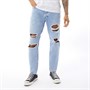 JACK AND JONES Herre Mike Original CJ 843 Comfort Fit Afslappet pasform Jeans Bleget Denim