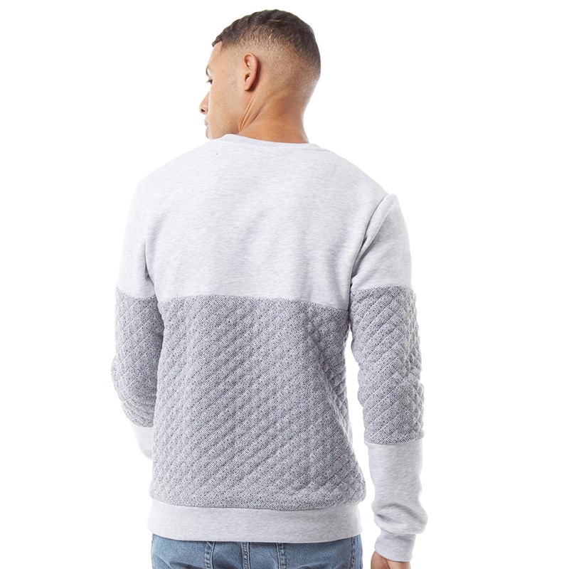 JACK AND JONES Herre Elia Sweatshirts Grå Mergel