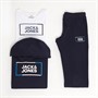 JACK AND JONES Boys Lucas Sweat Hoodie Triple Set Navy Blazer/White
