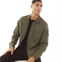 JACK AND JONES Herren Ben Classic Stretch Over Hemd mit langem Arm Khaki