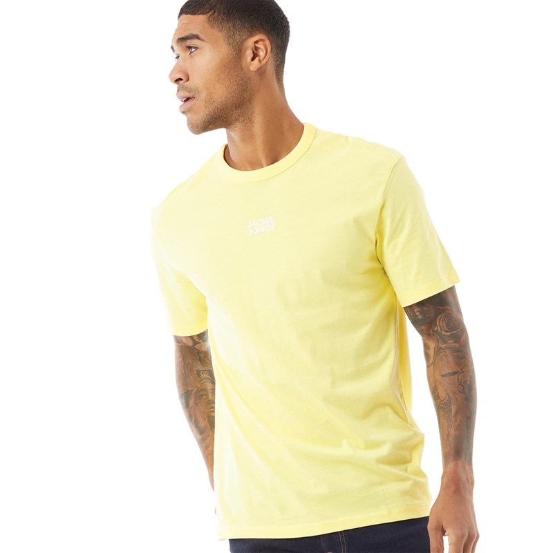 JACK AND JONES Herren Classic T-Shirts Gelb