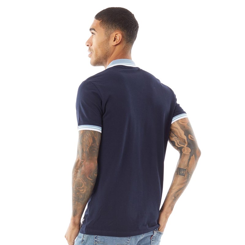 JACK AND JONES Herren Logan Kurzarm Polohemden Navy