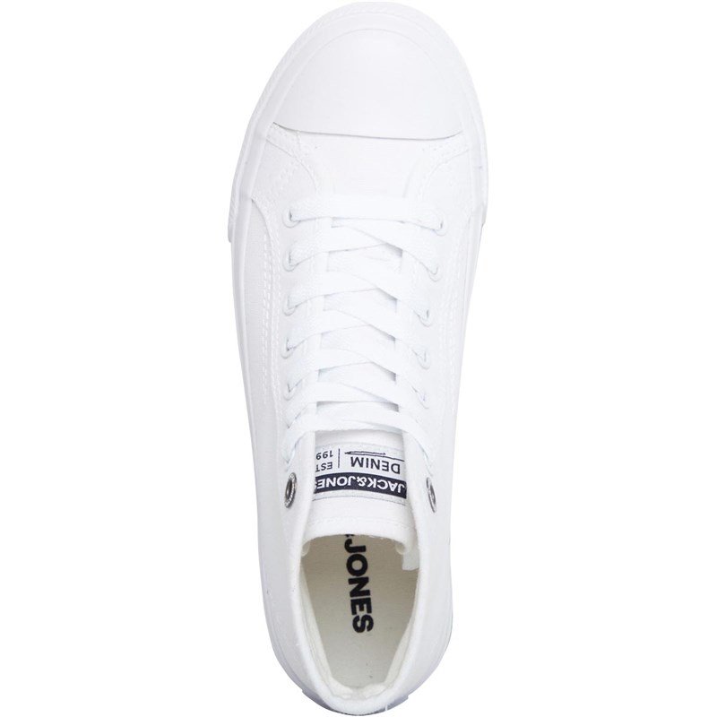 JACK AND JONES Junior Corp Hi Canvas Shoes White