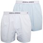 JACK AND JONES Mens Kayne Stripe Woven Two Pack Boxers Cashmere Blue