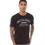 JACK AND JONES Herren O-Neck T-Shirts Schwarz