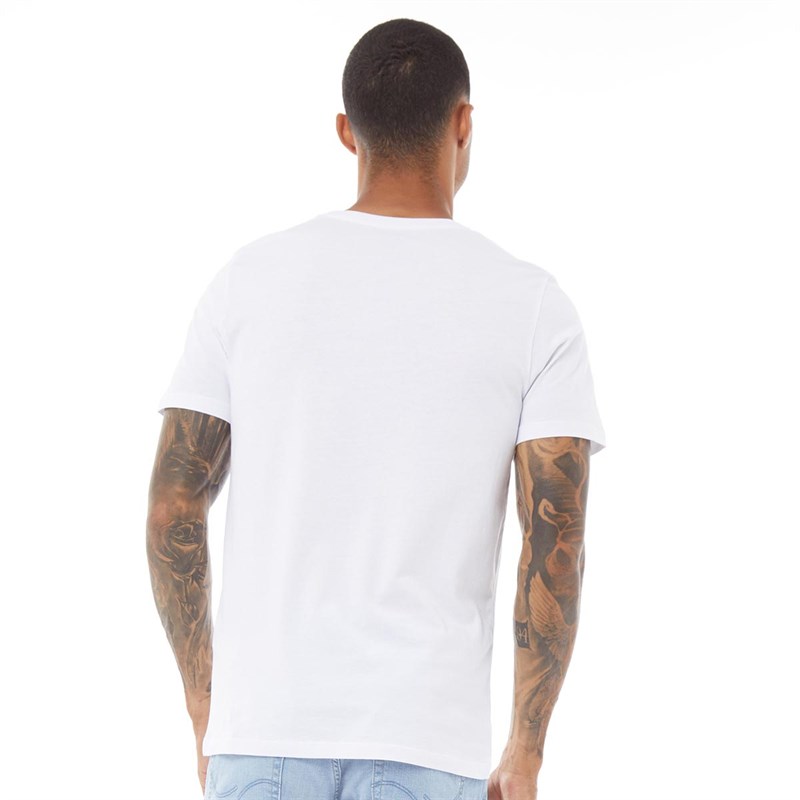 JACK AND JONES Herren O-Neck T-Shirts Weiß