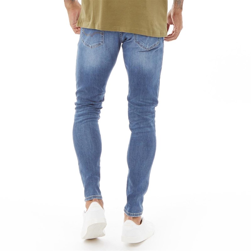 JACK AND JONES Herren Original Pete Jeans mit geradem Bein Blau